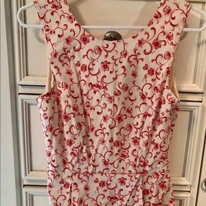 Red Floral Dress